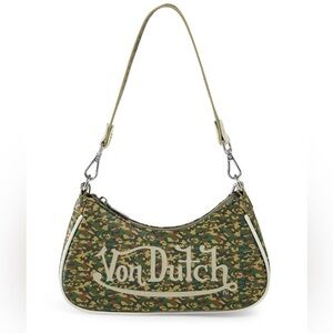 💚🤎VON DUTCH GREEN CAMO SHOULDER BAG💚🤎NWT